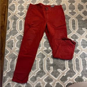 Red bonobos pants
